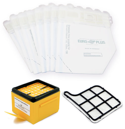 4 Hepa-Filter/Feinstaubfilter geeignet für Vorwerk Kobold 135-136